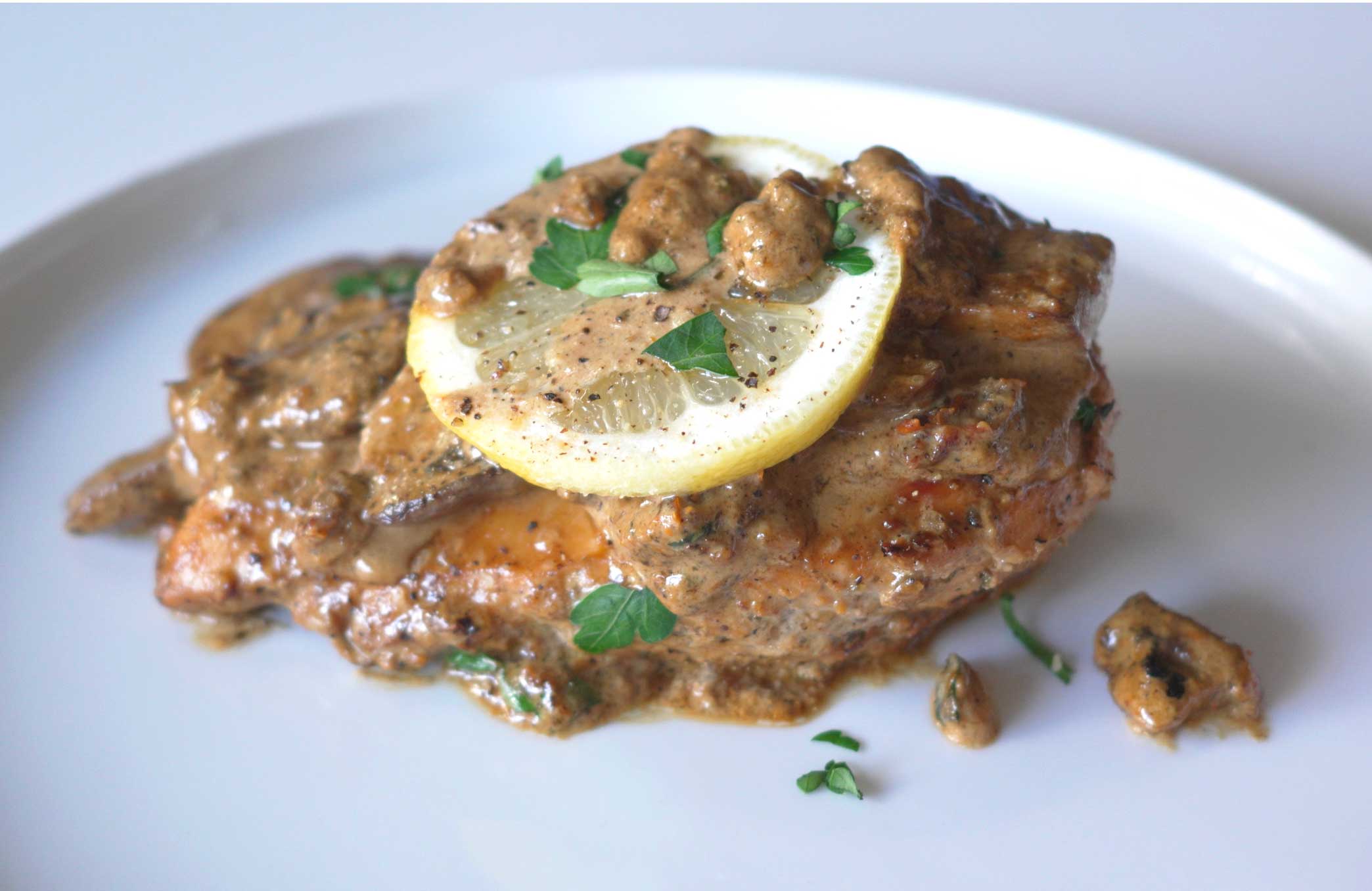 Summer lemon mushroom chicken